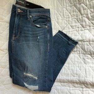 EUC torrid sky high skinny crop pants sz 14